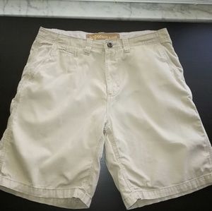 Mens paper denim and cloth khaki shorts
